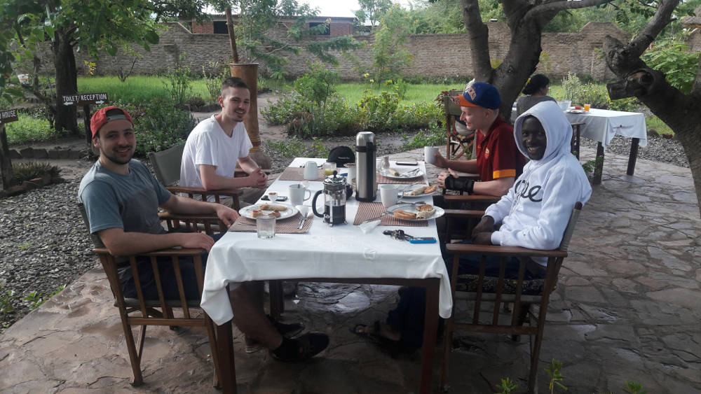 Maricky's Safaris - Package At the campsite having breakfast with our clients